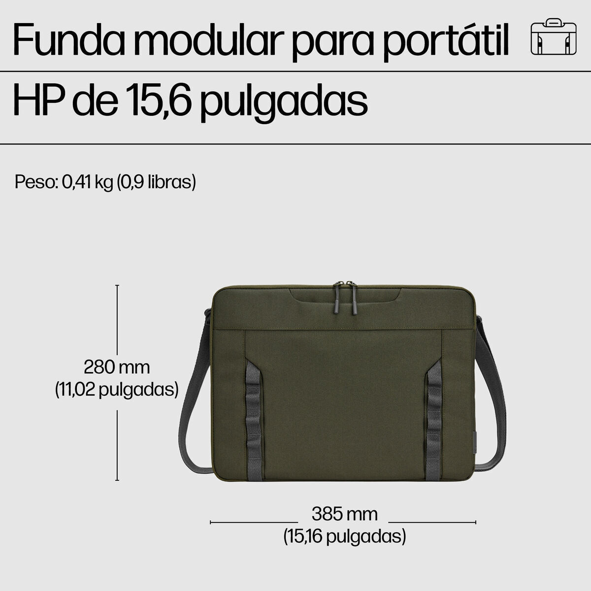 HP Sleeve 15.6" Πράσινη - Image 5