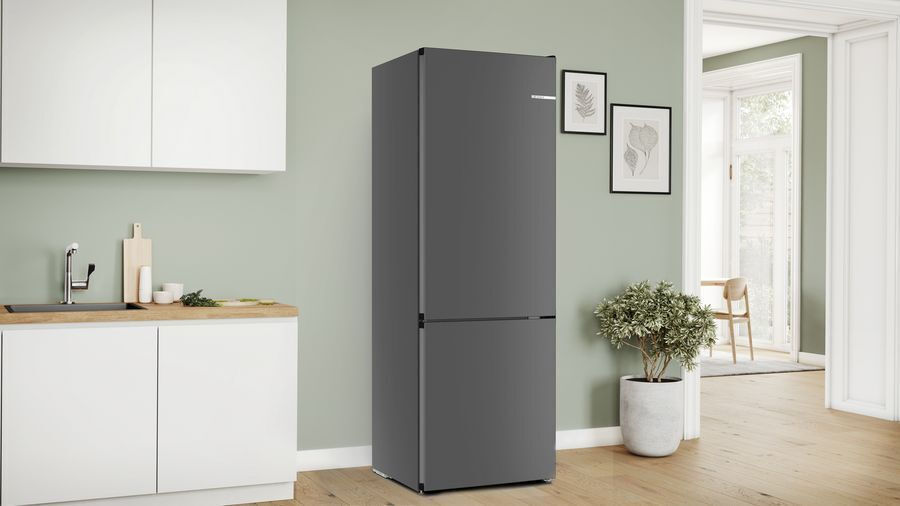 Bosch Ψυγειοκαταψύκτης 440lt Total NoFrost Γκρι KGN49OCAF