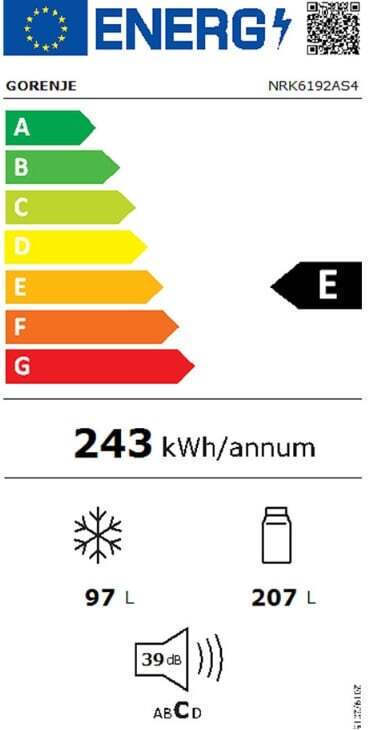 Gorenje Ψυγειοκαταψύκτης 304lt Total NoFrost Inox NRK6192AS4 - Image 3