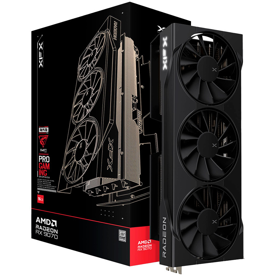 XFX Radeon RX 9070 16GB Swift OC Triple Fan Gaming Edition