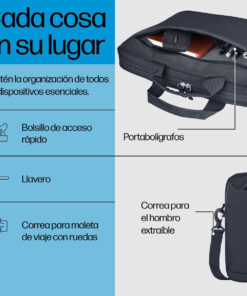 Alternative view of HP Everyday 14inch Laptop Briefcase Τσάντα για Laptop 14.1" σε Γκρι χρώμα
