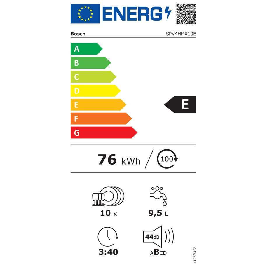Bosch Πλήρως Εντοιχιζόμενο για 10 Σερβίτσια Π45xY82εκ. SPV4HMX10E - Image 6