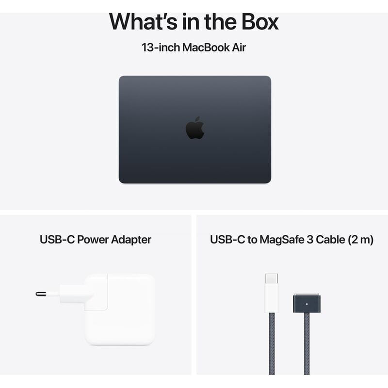 Apple MacBook Air 13.6" IPS Retina Display (M4-10‑core/16GB/512GB SSD/10-Core GPU) Midnight (International English Keyboard) - Image 3
