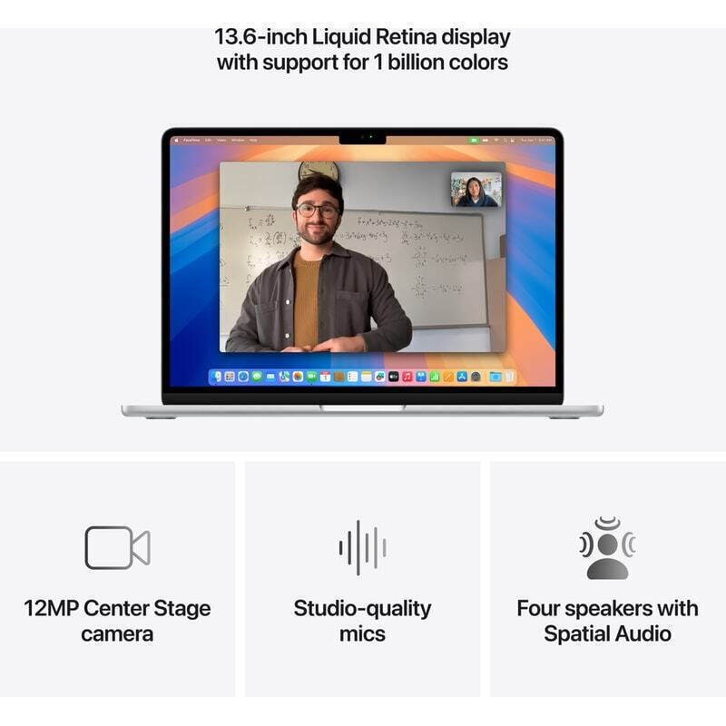 Apple MacBook Air 13.6" IPS Retina Display (M4-10‑core/16GB/512GB SSD/10-Core GPU) Midnight (International English Keyboard) - Image 7