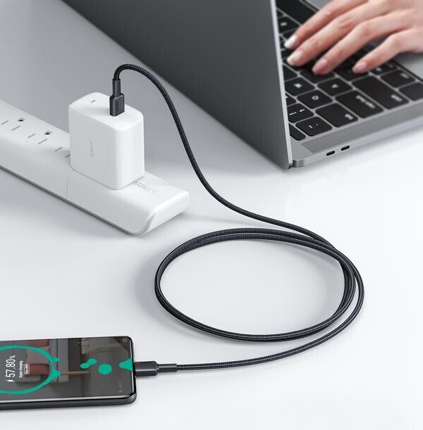 Aukey USB 2.0 USB-C male - USB-C 60W 0.9m (CB-CD45) - Image 10