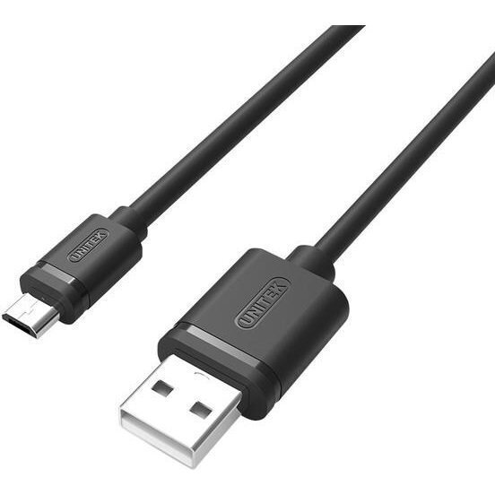 Unitek Regular USB 2.0 to micro USB Cable Μαύρο 1m (Y-C451GBK) - Image 3