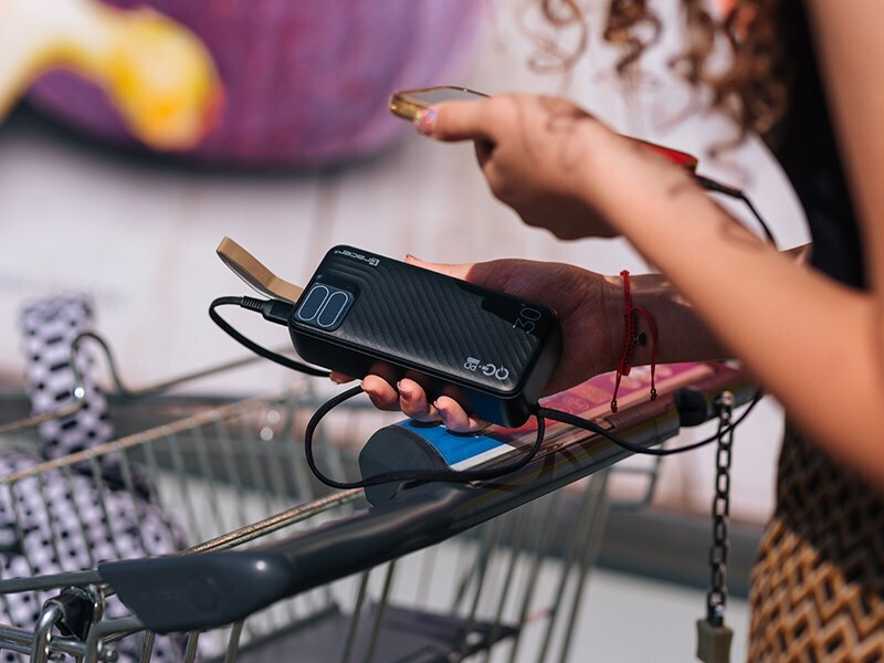 Tracer Blaze Power Bank 30000mAh 65W με 2 Θύρες USB-A και Θύρα USB-C Μαύρο - Image 4