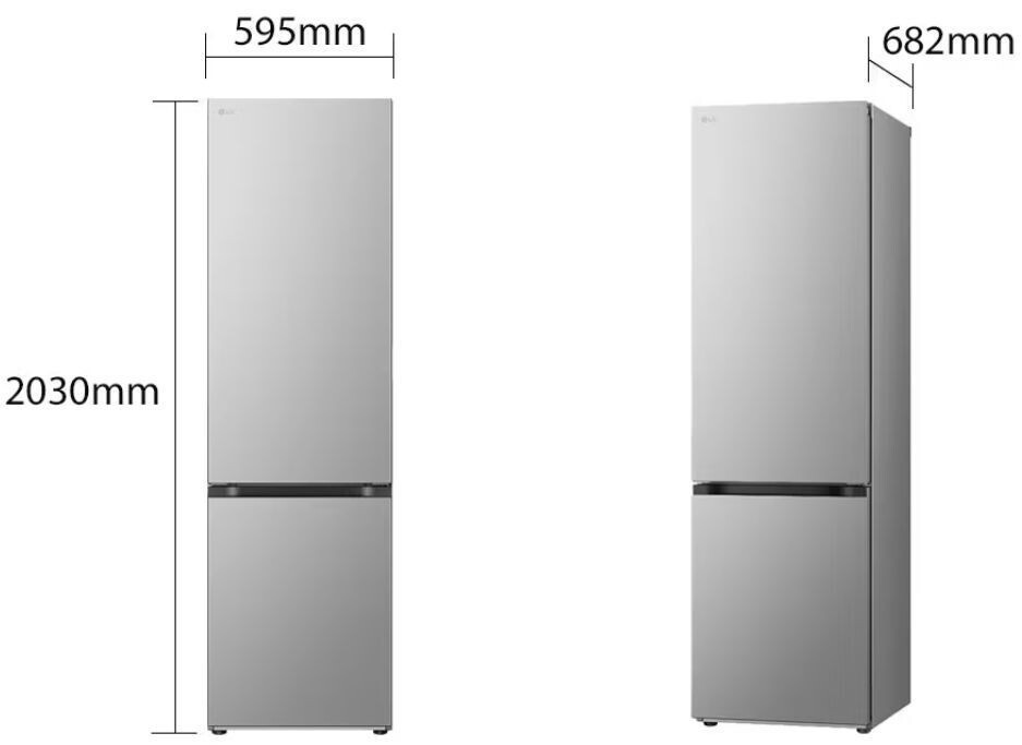LG Ψυγειοκαταψύκτης 387lt Total NoFrost Ασημί GBV22L0EPY - Image 6