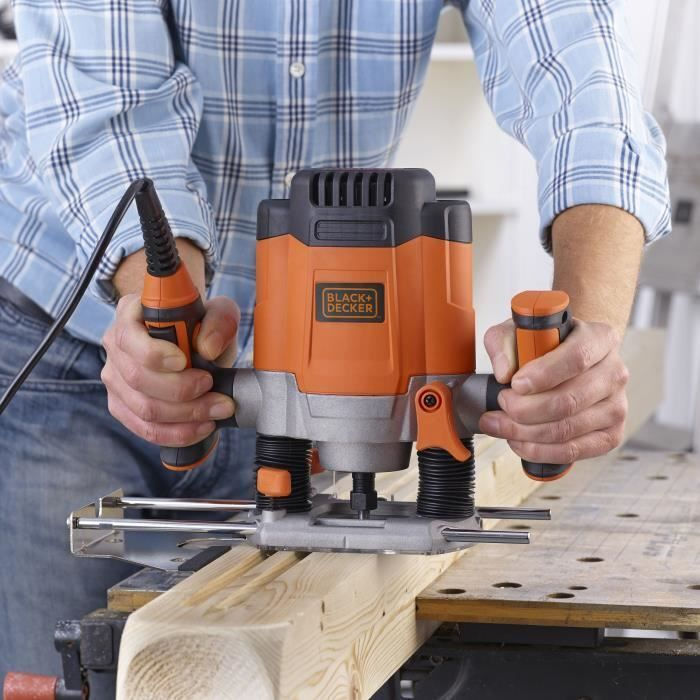 Black & Decker KW1200E Κάθετη Φρέζα 1200W με Ρύθμιση Ταχύτητας - Image 5
