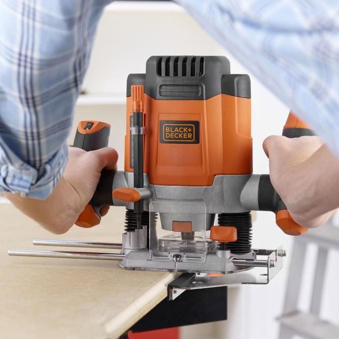 Black & Decker KW1200E Κάθετη Φρέζα 1200W με Ρύθμιση Ταχύτητας - Image 6