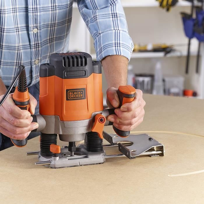 Black & Decker KW1200E Κάθετη Φρέζα 1200W με Ρύθμιση Ταχύτητας - Image 7
