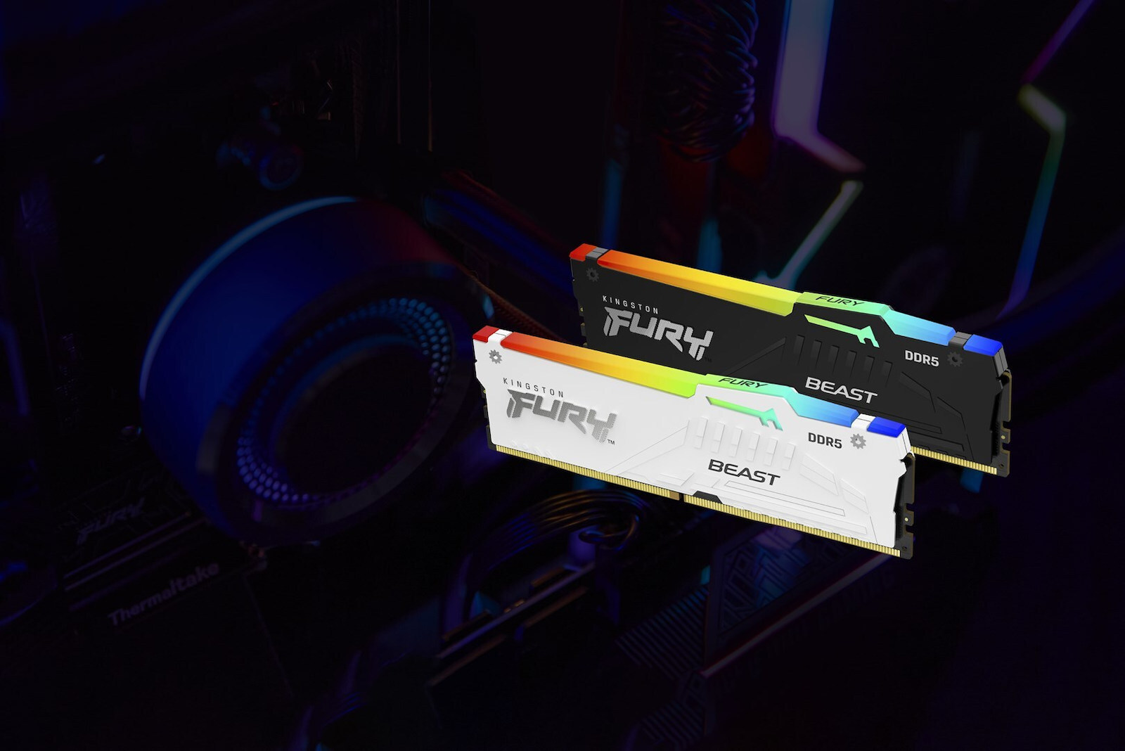 Kingston Fury Beast RGB DDR5 32GB RAM με 2x16GB Modules και Ταχύτητα 5200 για Desktop KF552C36BBEAK2-32 - Image 9