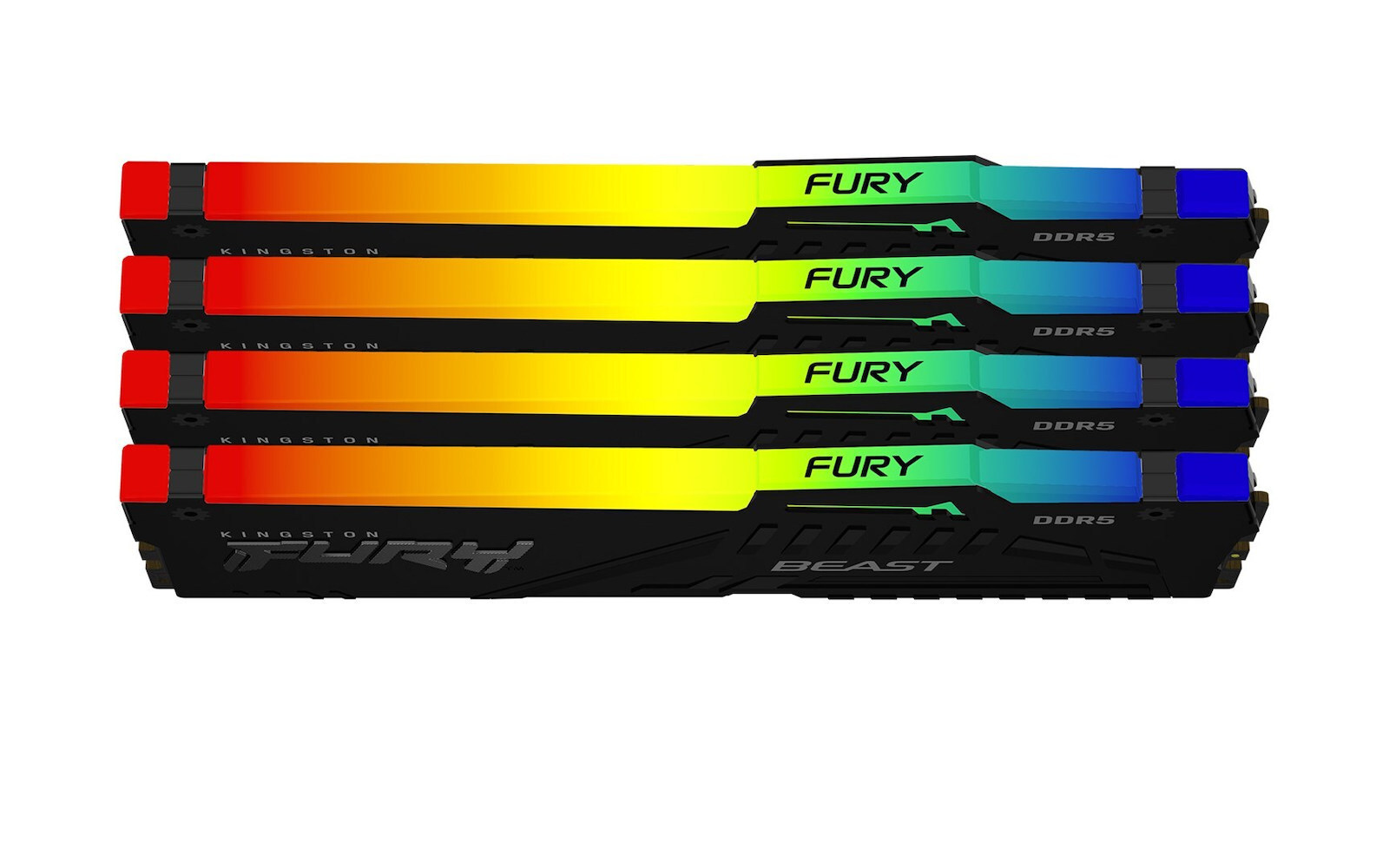 Kingston Fury Beast RGB DDR5 128GB RAM με 4x32GB Modules και Ταχύτητα 5600 για Desktop KF556C40BBAK4-128 - Image 4