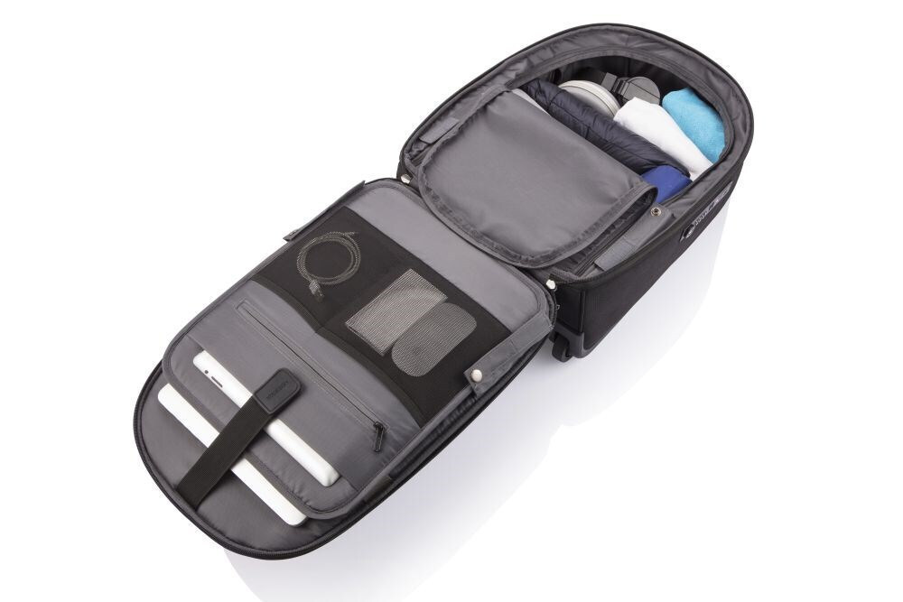Xd Design Bobby Soft Laptop Backpack P705.792 Up To 17" 43.18 Cm Wheels Handle Usb Charging Port Water-repellent Material Tsa Lock Black - Image 2