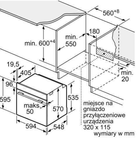 Bosch Άνω Πάγκου Black HQA334EB3 - Image 5