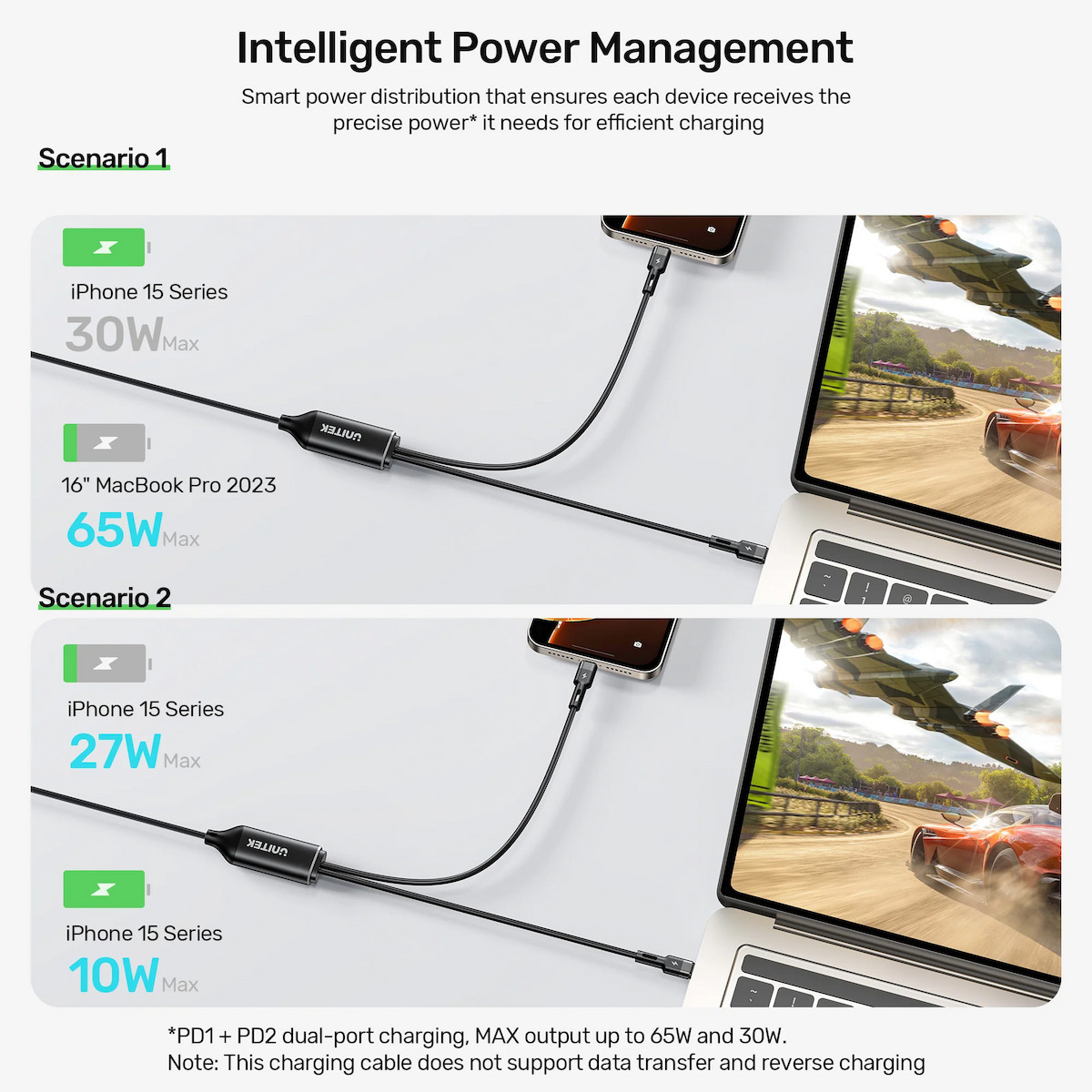 USB 2.0 Cable USB-C male - USB-C 100W 3m - Image 5