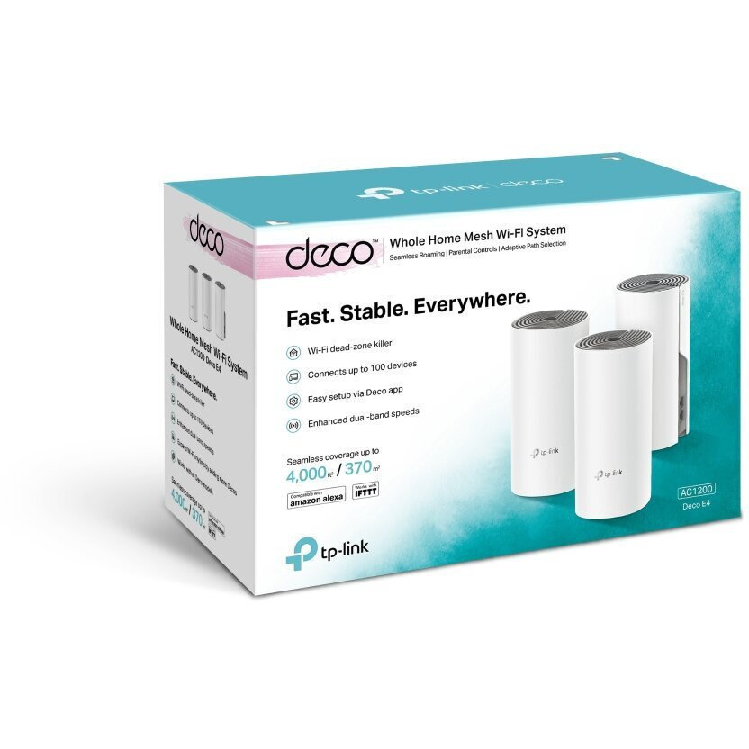 TP-LINK Deco E4 v1 WiFi Mesh Network Access Point Wi‑Fi 5 Dual Band (2.4 & 5GHz) σε Τριπλό Kit - Image 4