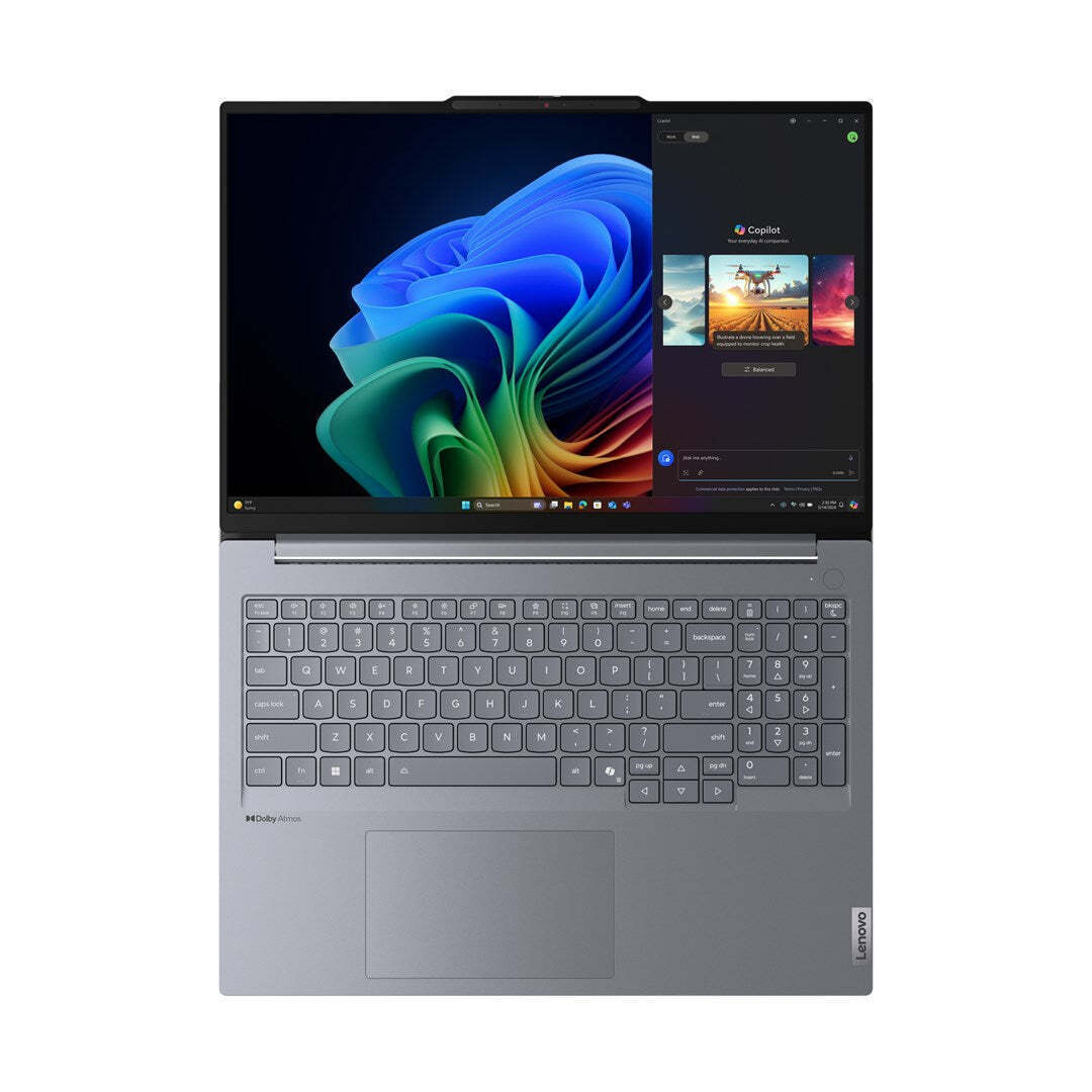 Lenovo ThinkBook 16 Gen 7 16" IPS (Snapdragon-X Plus X1P-42-100/32GB/1TB SSD/W11 Pro) Luna Grey (US Keyboard) - Image 9
