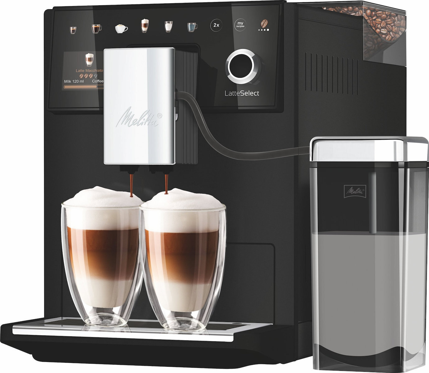 Melitta Latteselect Αυτόματη με Μύλο Άλεσης Μαύρη