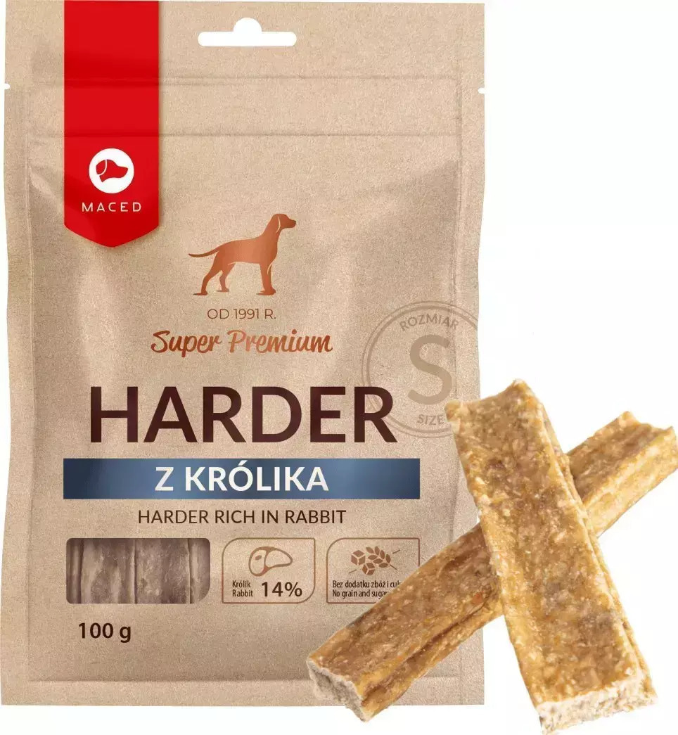Maced Harder Λιχουδιά Σκύλου Μικρόσωμων Φυλών χωρίς Γλουτένη με Κουνέλι 100gr - Image 2