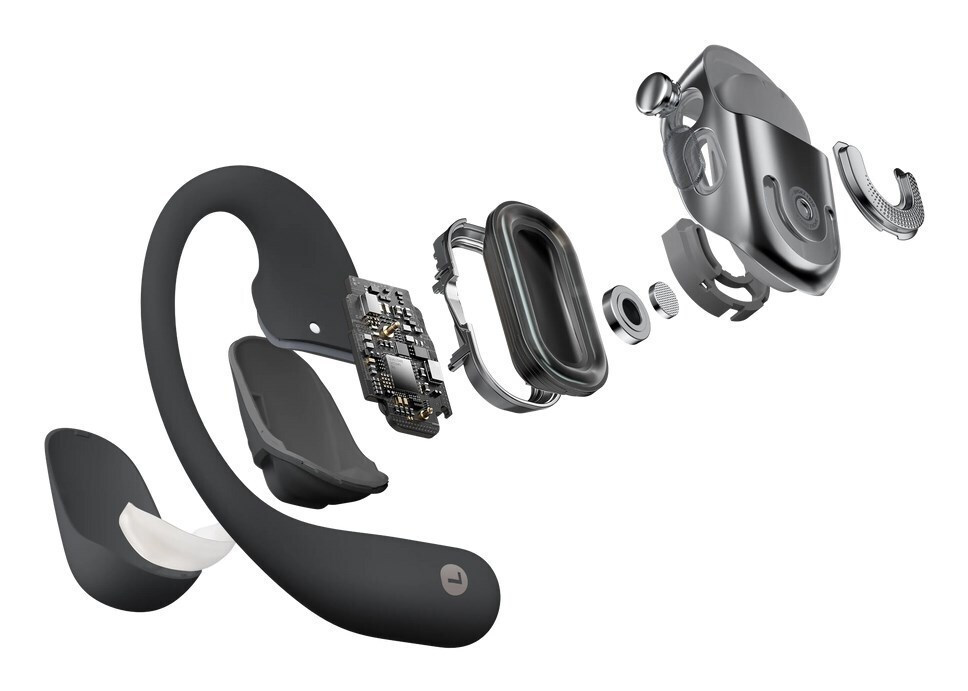 Shokz OpenFit 2 Open Ear Bluetooth Handsfree Ακουστικά με Αντοχή στον Ιδρώτα και Θήκη Φόρτισης Μαύρα - Image 4