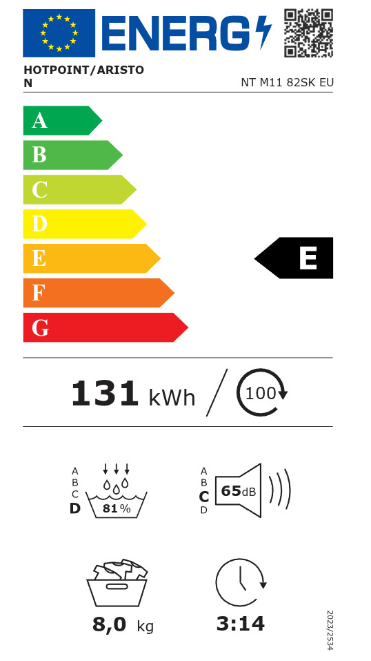 Hotpoint-Ariston NT M11 82SK EU 8kg A++ με Αντλία Θερμότητας - Image 11