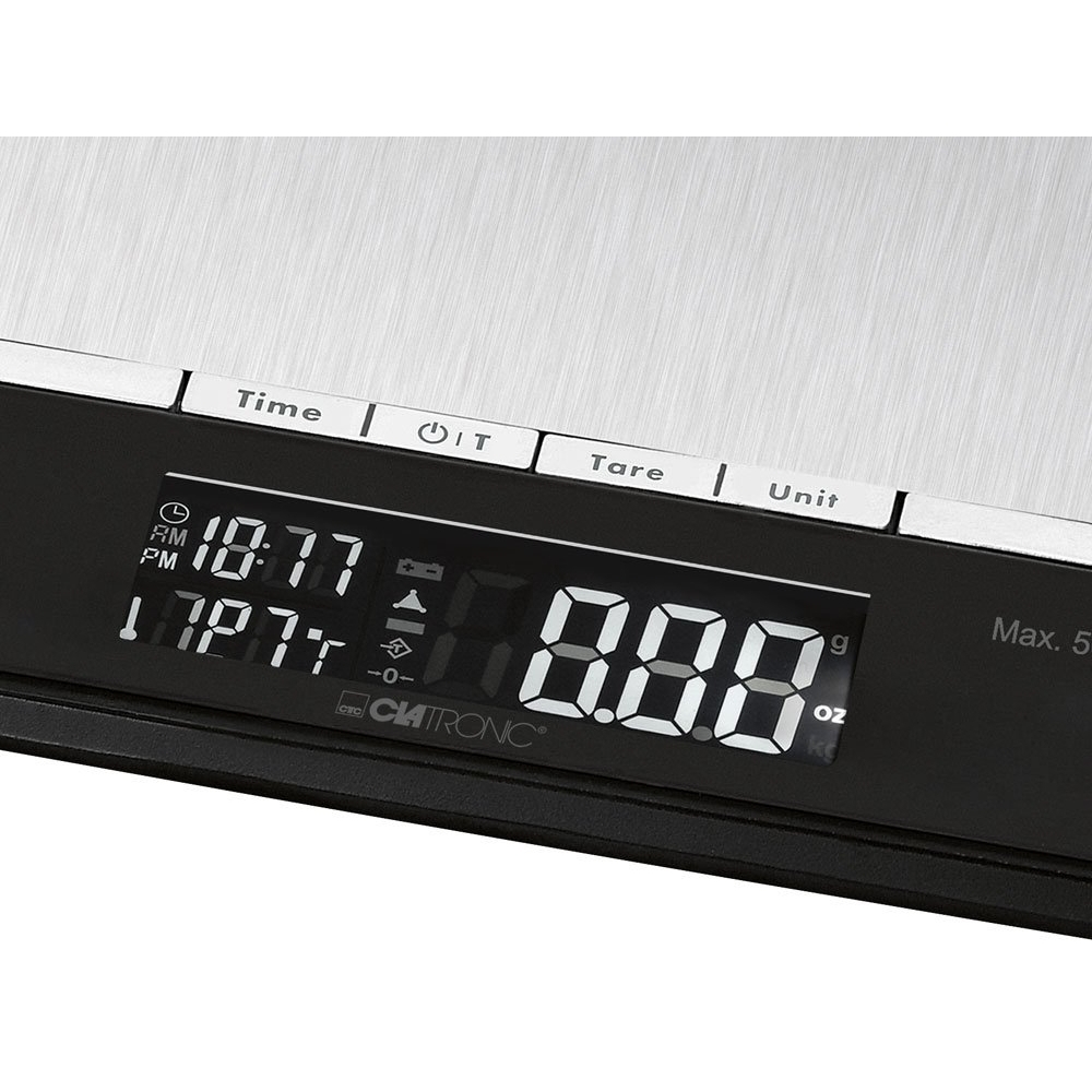 Bomann KW 1421 Ψηφιακή Ζυγαριά Κουζίνας 1gr/5kg Inox - Image 3