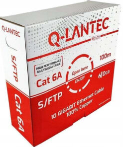A-LAN S/FTP Cat.6a Καλώδιο Δικτύου Ethernet 100m Γκρι 1τμχ