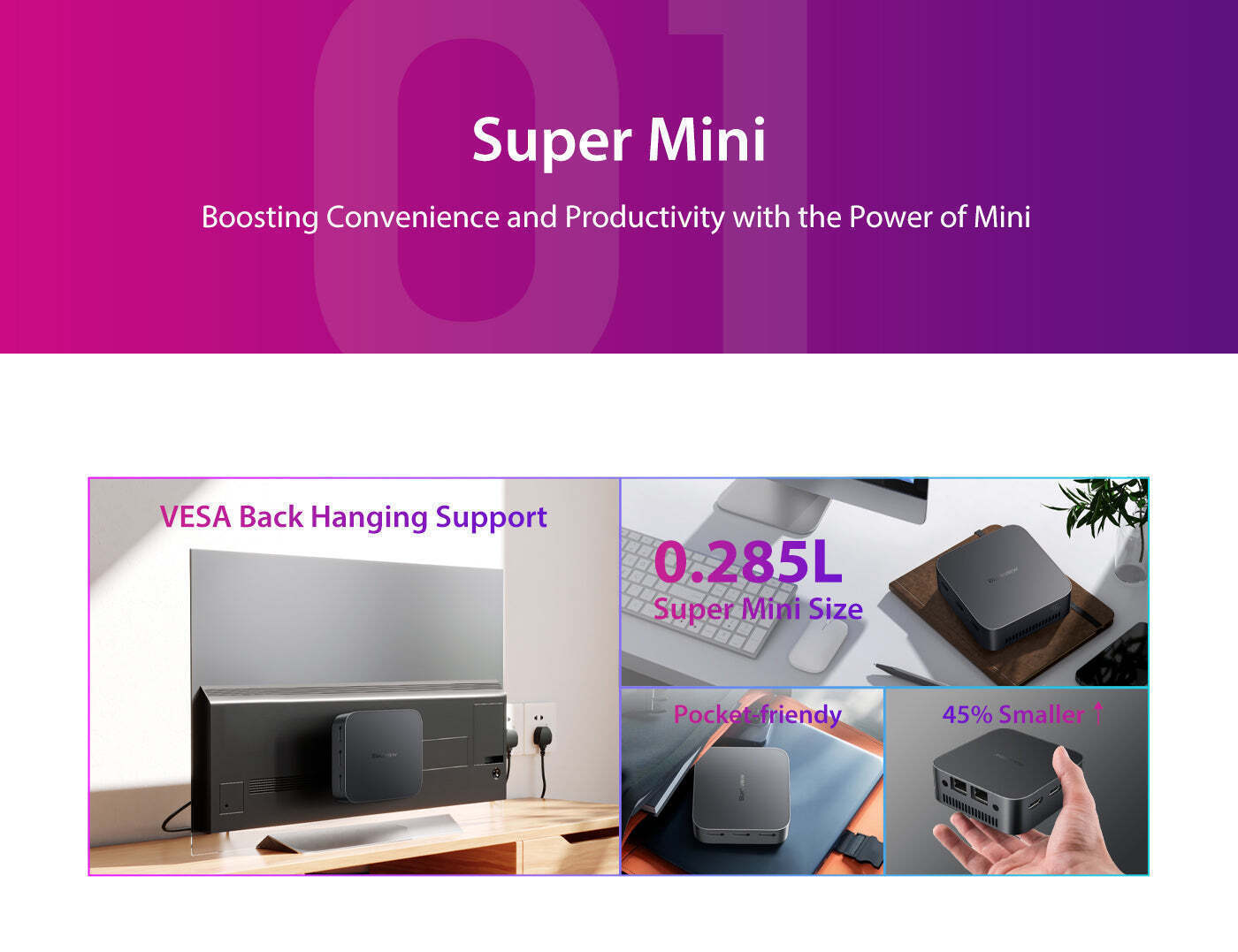 BlackView MP80 Mini PC (N-Series N97/16GB DDR4/1TB SSD/W11 Pro) - Image 11