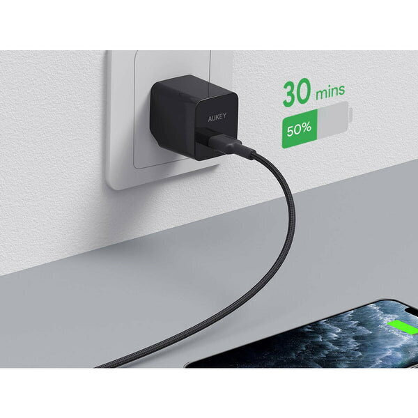 Aukey CB-CL02 USB-C to Lightning 2m (KBAAUKUSB0062) - Image 10