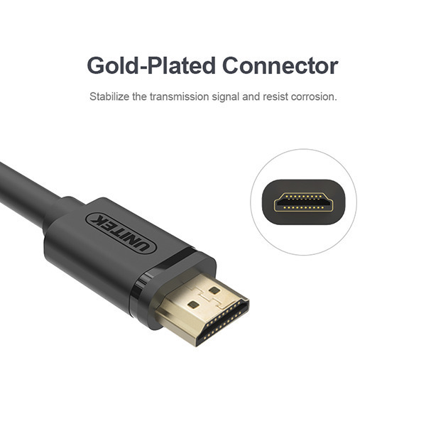Unitek HDMI 2.0 HDMI male - HDMI male 3m Μαύρο (Y-C139M) - Image 6