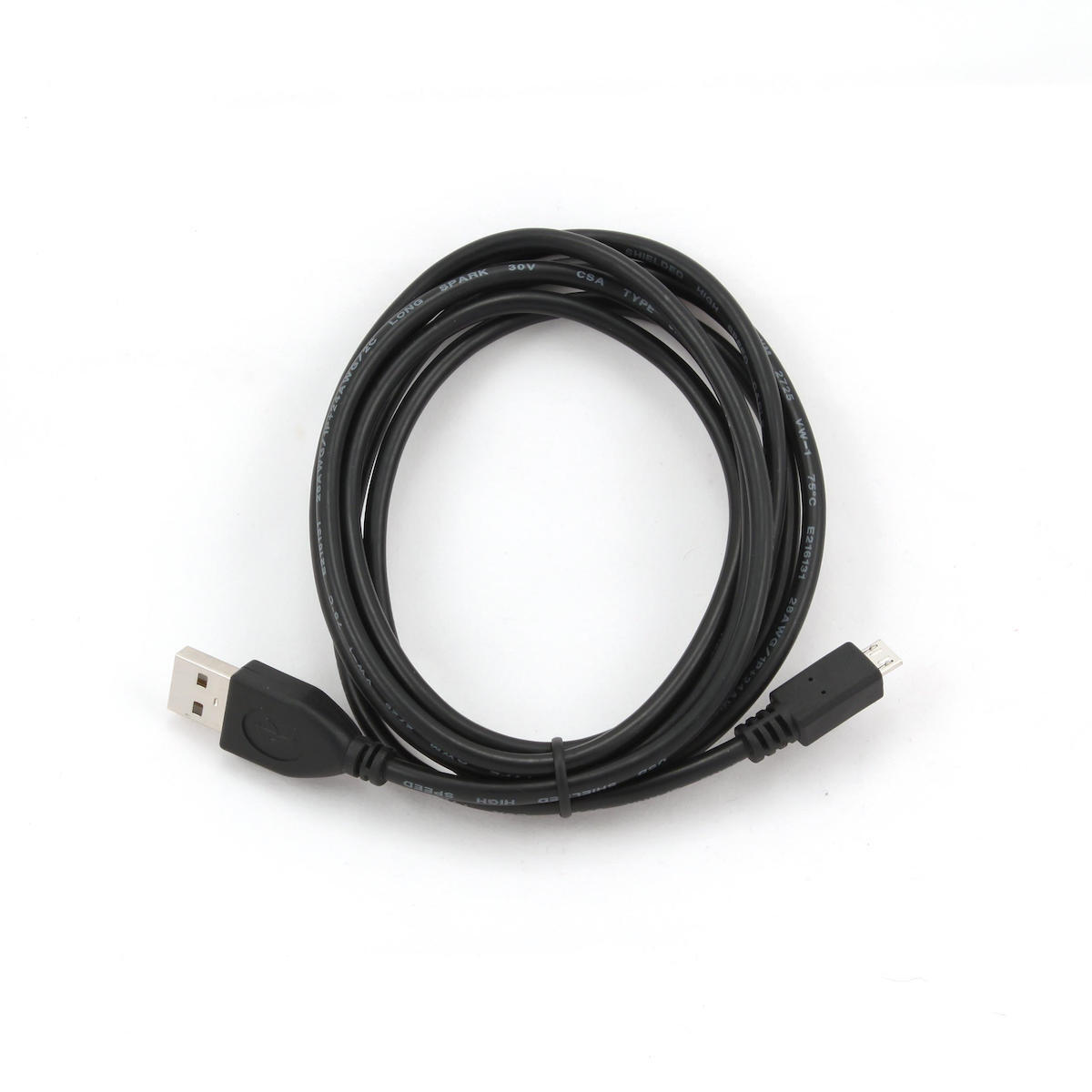 Cablexpert Regular USB 2.0 to micro USB Cable 1.8m (GER-GM-MICROUSB-2M) 1τμχ - Image 2
