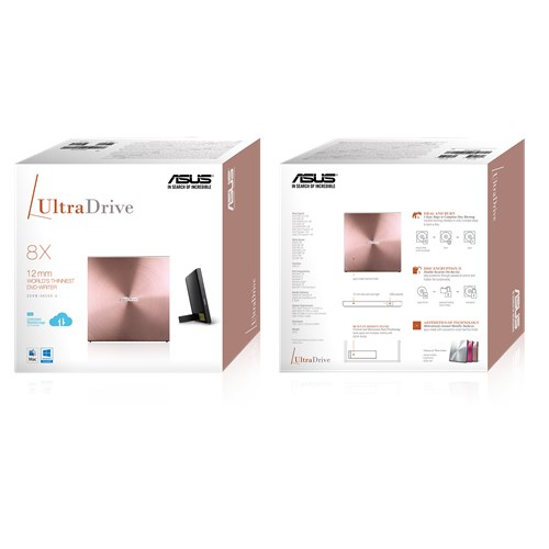 Asus SDRW-08U5S-U Εξωτερικός Οδηγός Εγγραφής/Ανάγνωσης DVD/CD για Desktop / Laptop - Image 5