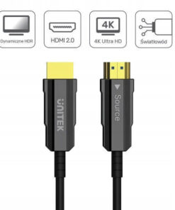Alternative view of Unitek HDMI 2.0 HDMI male - HDMI male 12m Μαύρο