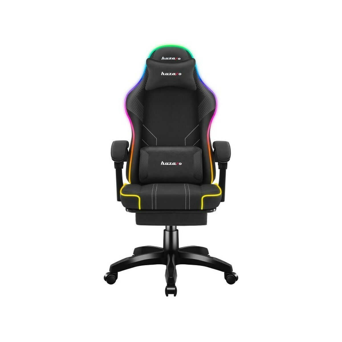 Huzaro HZ-FORCE 3.7 Καρέκλα Gaming Δερματίνης με RGB Φωτισμό Μαύρη - Image 2