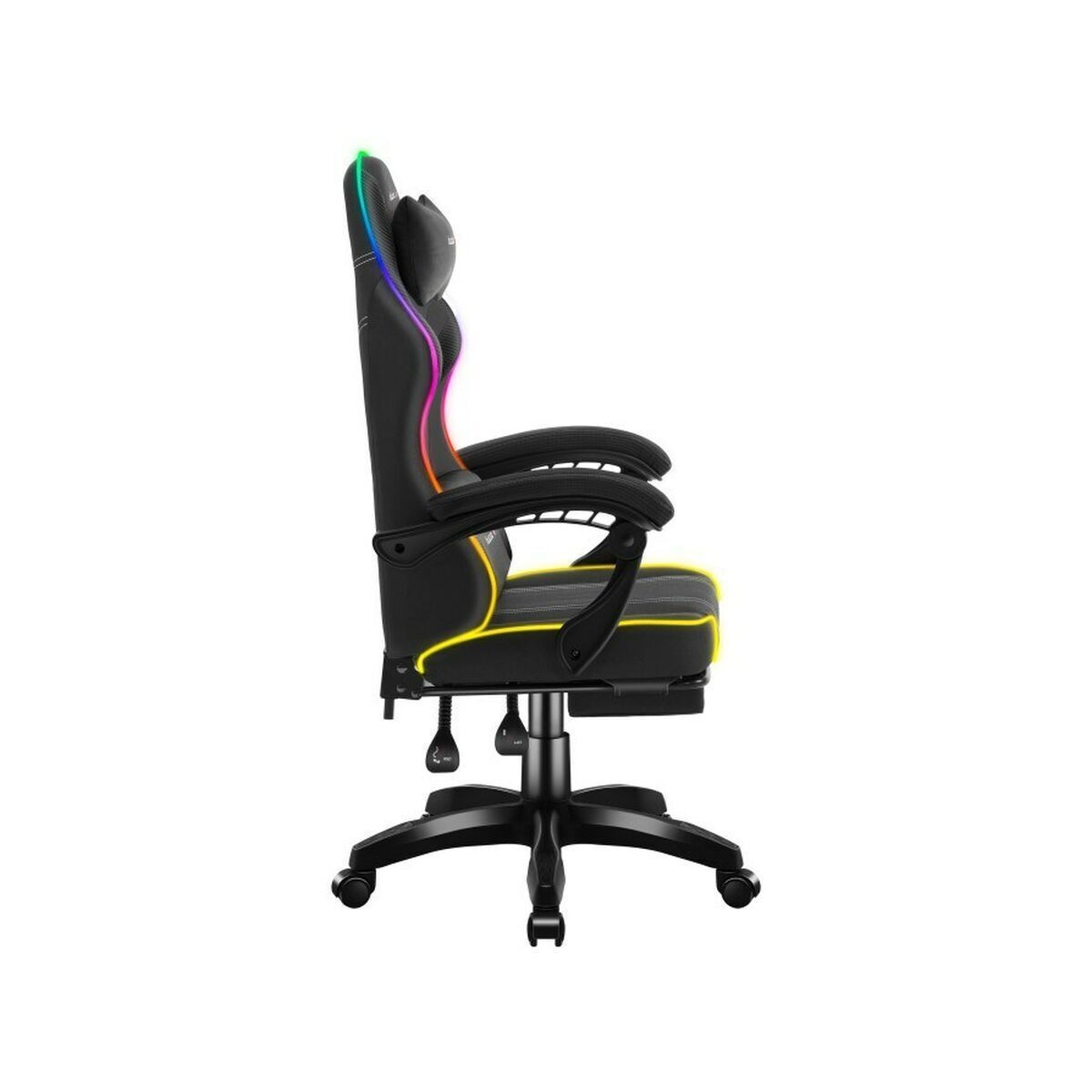 Huzaro HZ-FORCE 3.7 Καρέκλα Gaming Δερματίνης με RGB Φωτισμό Μαύρη - Image 3