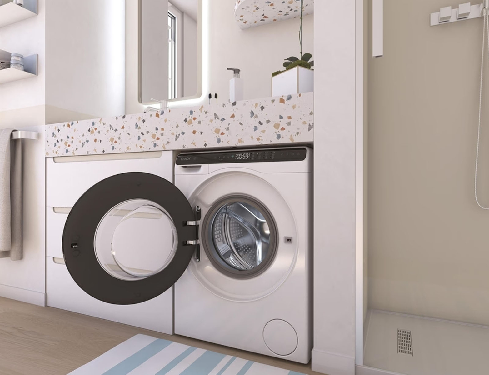 Candy 5kg με Smart Λειτουργίες CW50-BP12307U1-S - Image 12