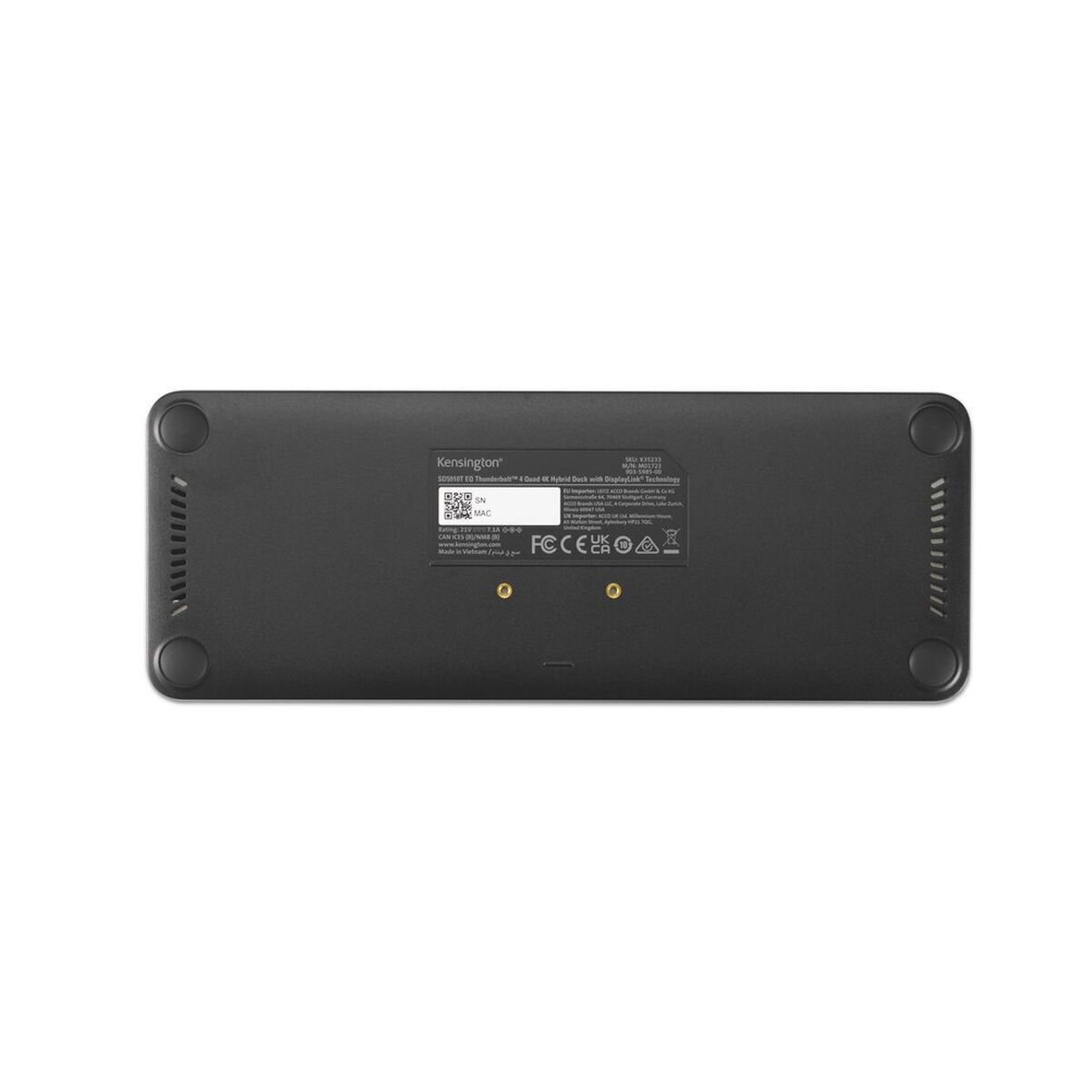Kensington USB-C Docking Station με HDMI/DisplayPort 4K PD Ethernet και σύνδεση 4 Οθονών Μαύρο (K35234EU) - Image 5