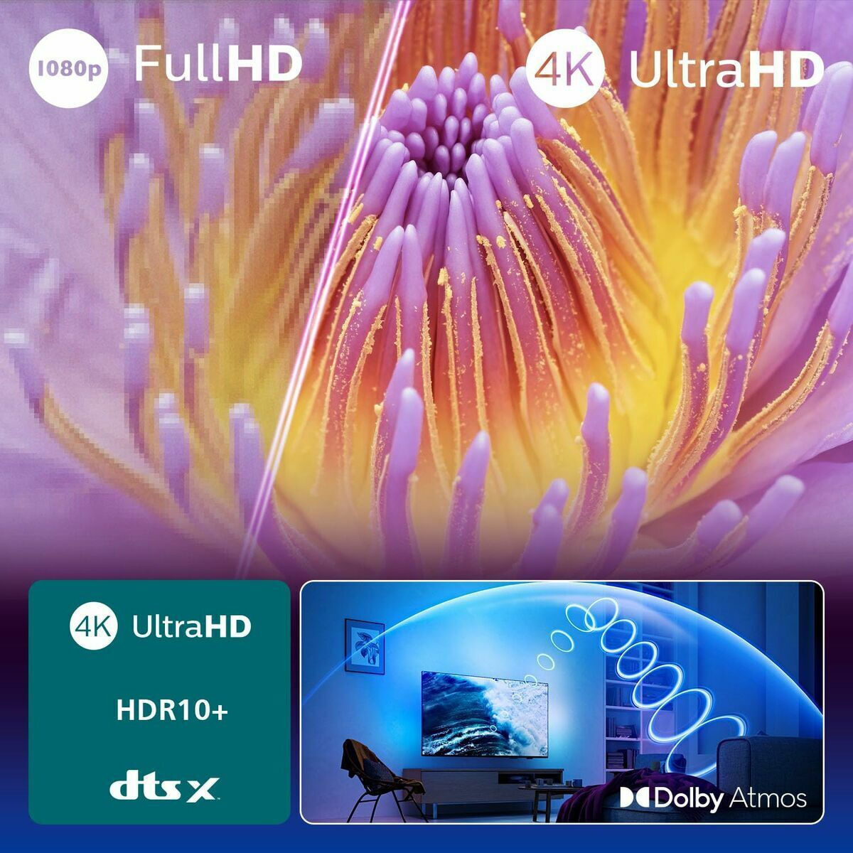 Philips Smart Τηλεόραση 43" 4K UHD LED Ambilight PUS8010 HDR (2025) 43PUS8010/12 - Image 7