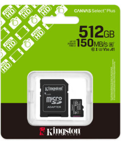 Alternative view of Kingston Canvas Select Plus microSDHC 512GB Class 10 U3 V30 A1 UHS-I με αντάπτορα