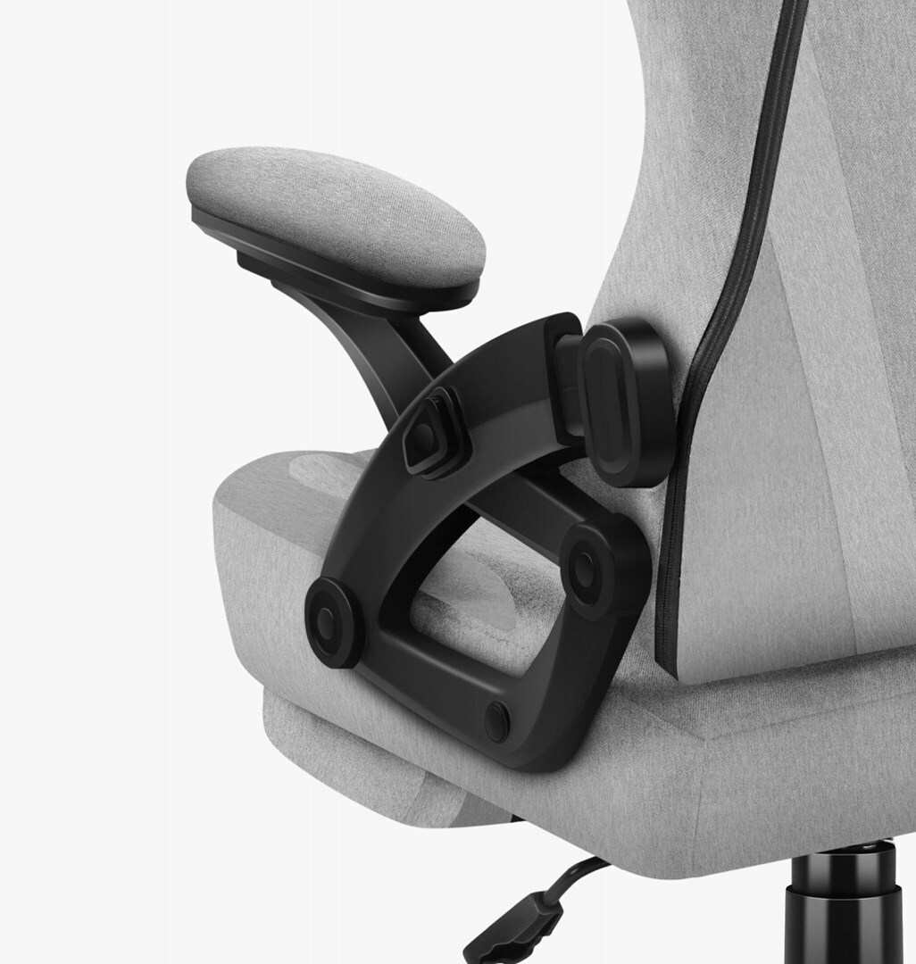 Huzaro Force 4.6 Υφασμάτινη Καρέκλα Gaming με Υποπόδιο Γκρι - Image 8