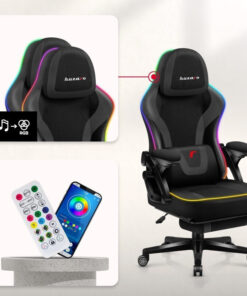 Alternative view of Huzaro Force 4.6 Καρέκλα Gaming με RGB Φωτισμό και Υποπόδιο Μαύρη