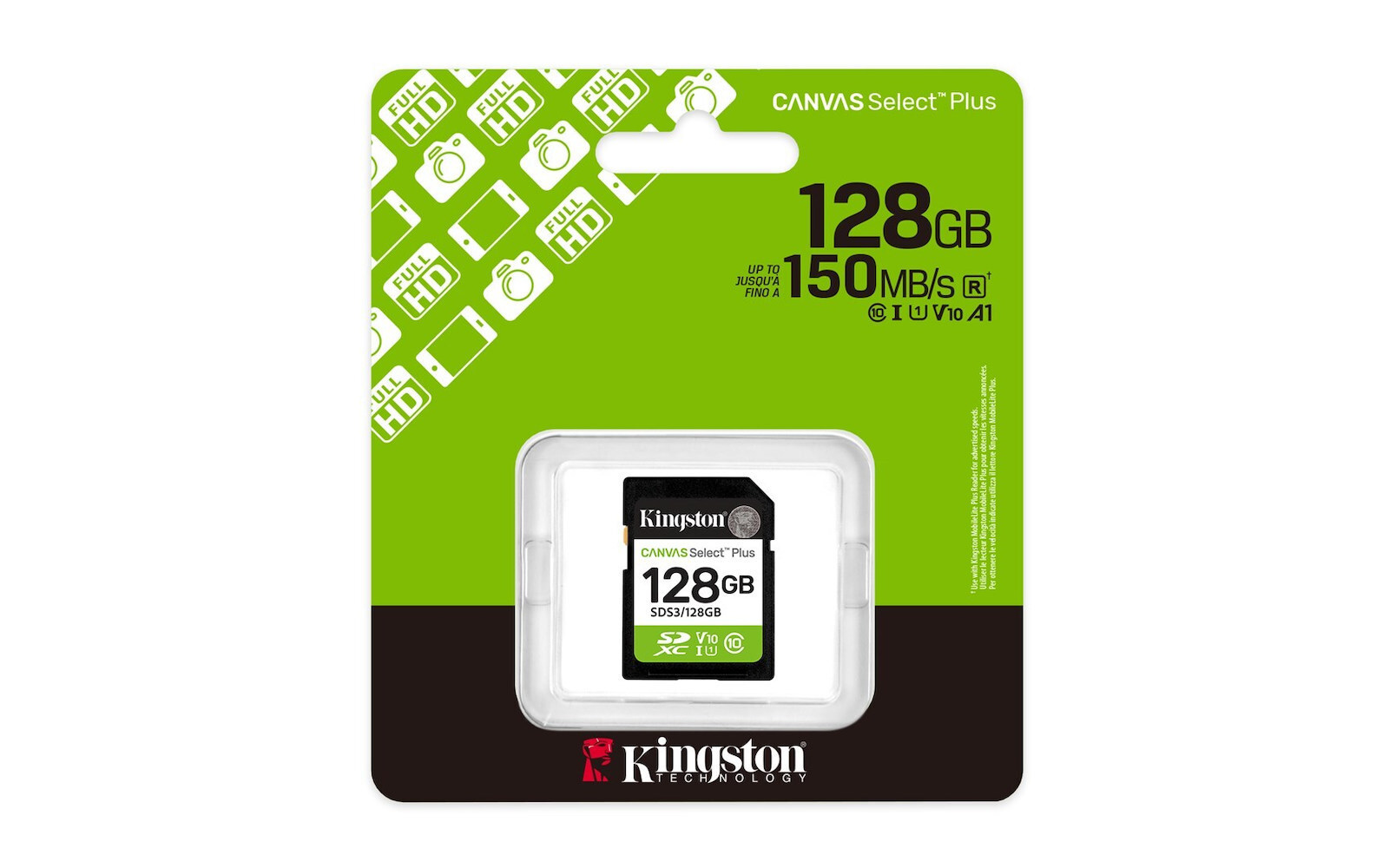 Kingston Canvas Select Plus SDXC 128GB Class 10 U1 V10 UHS-I - Image 2