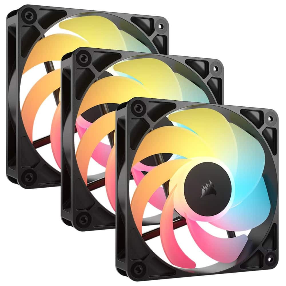 Corsair RS120-Reverse Case Fan με ARGB Φωτισμό και Σύνδεση 4-Pin PWM 3τμχ