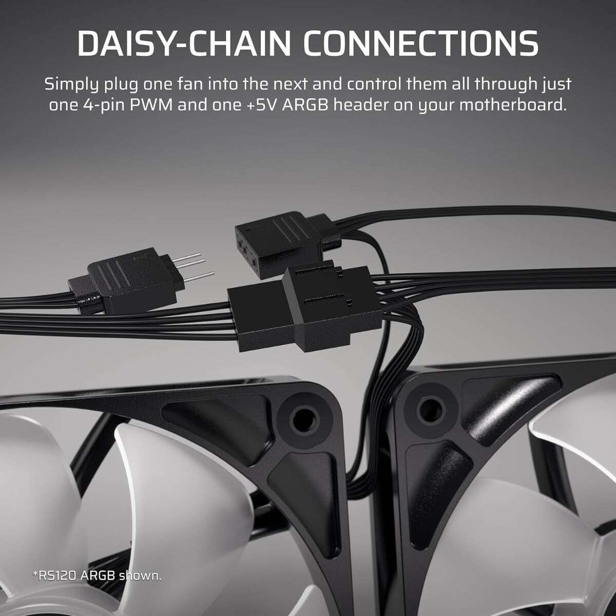 Corsair RS120-Reverse Case Fan με ARGB Φωτισμό και Σύνδεση 4-Pin PWM 3τμχ - Image 7