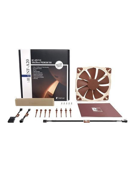 Noctua NF-A20 FLX Case Fan 200mm Καφέ - Image 7
