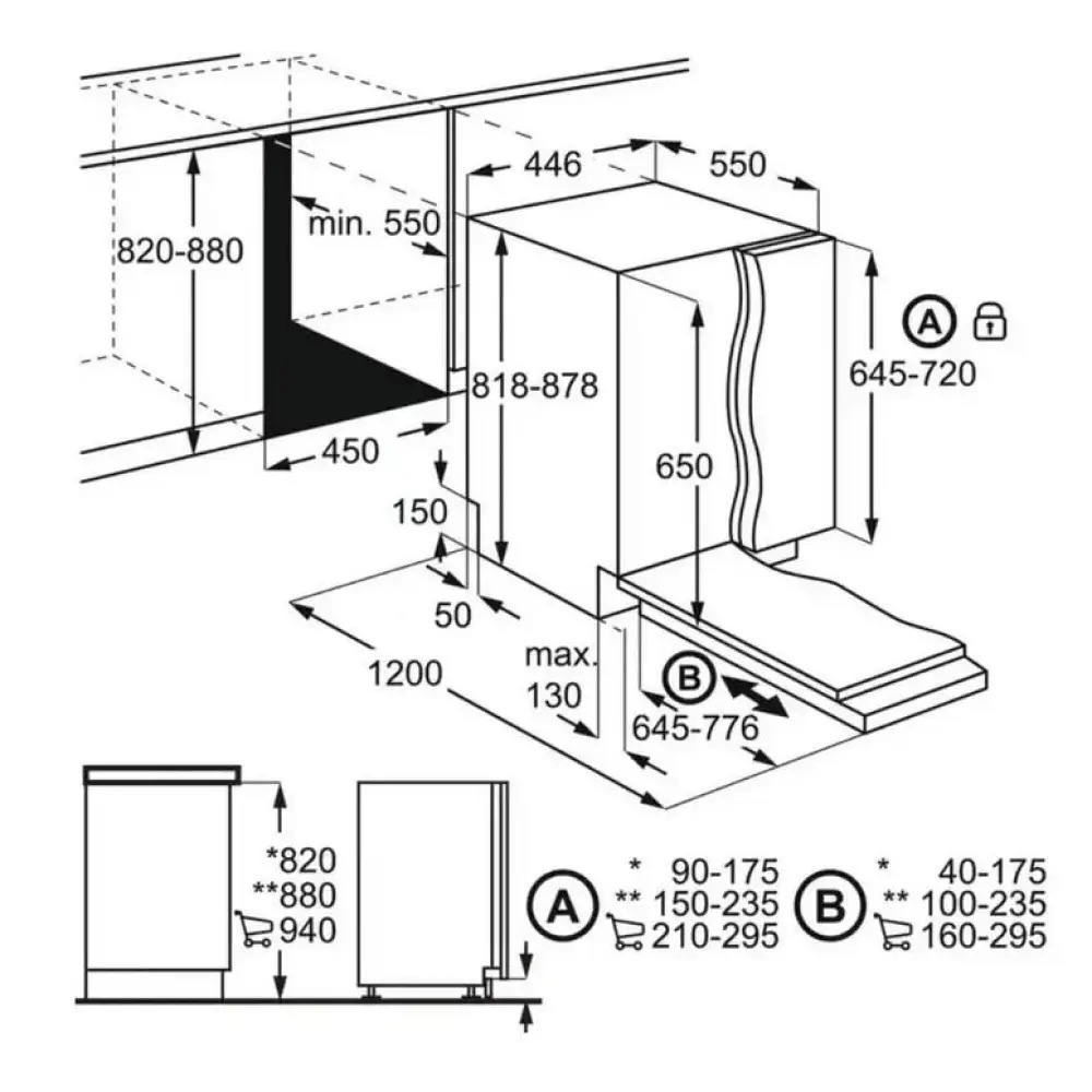 Electrolux Εντοιχιζόμενο για 10 Σερβίτσια Π45xY82εκ. EEA23210L - Image 5