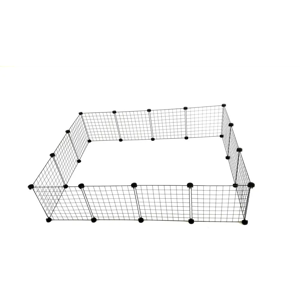 C&C Modular Dog Kennel Πάρκο Σκύλου 180x75εκ. από Μέταλλο σε Μαύρο Χρώμα 180 x 75 x 37εκ. - Image 2