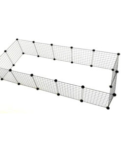 C&C Modular Dog Kennel Πάρκο Σκύλου 180x75εκ. από Μέταλλο σε Μαύρο Χρώμα 180 x 75 x 37εκ.