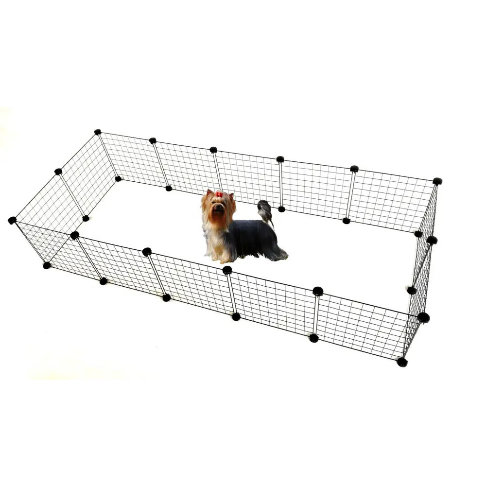 C&C Modular Dog Kennel Πάρκο Σκύλου 180x75εκ. από Μέταλλο σε Μαύρο Χρώμα 180 x 75 x 37εκ. - Image 5